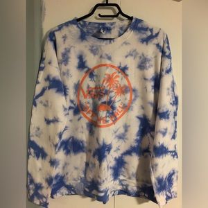 Womens vans tie die crewneck
